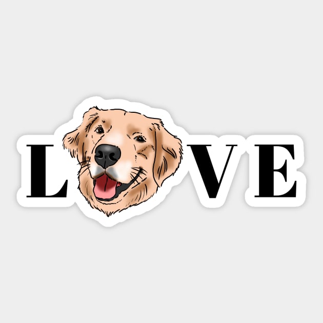 Golden Retriever Lover, Golden Mom, Golden Dad Sticker by sockdogs